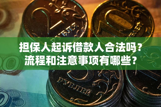 武汉担保人起诉借款人合法吗？流程和注意事项有哪些？
