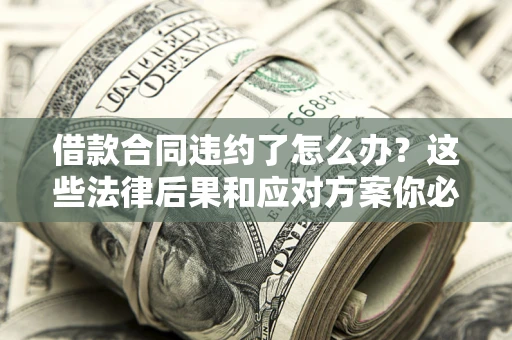 武汉借款合同违约了怎么办？这些法律后果和应对方案你必须知道