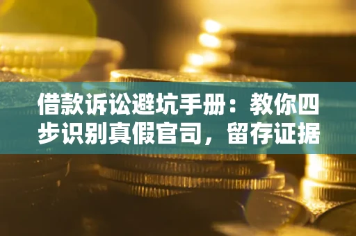 武汉借款诉讼避坑手册：教你四步识别真假官司，留存证据不踩雷