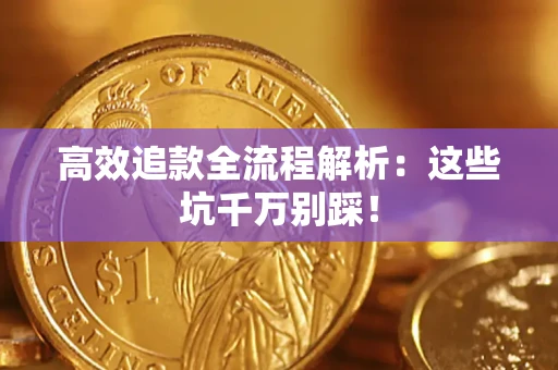 武汉高效追款全流程解析：这些坑千万别踩！