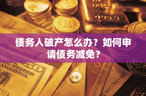 武汉债务人破产怎么办？如何申请债务减免？