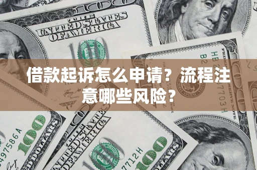 武汉借款起诉怎么申请？流程注意哪些风险？