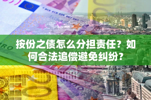 武汉按份之债怎么分担责任？如何合法追偿避免纠纷？